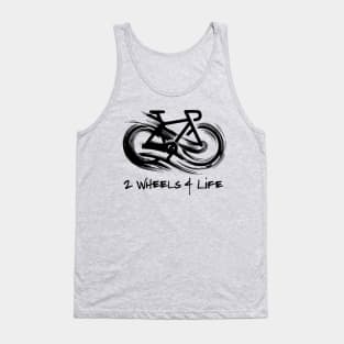 Infinity Bicycle, 2 wheels 4 life - Black Tank Top